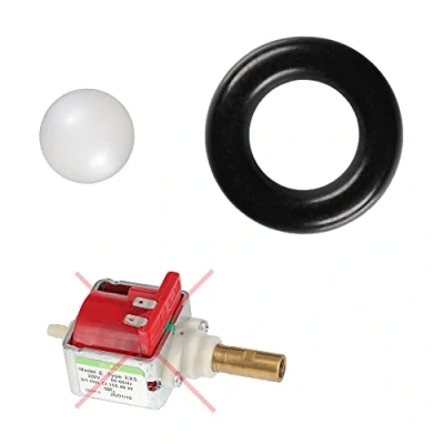 Afbeelding van Snapworld Kaffee Onderhoudsset afdichting + kogel geschikt voor Ulka EX5 EP5 EP5GW Hf pomp Saeco Miele Bosch Gaggia Tchibo Unold Solis Spidem Satrap TurMix Koning Rotel Melitta Delonghi