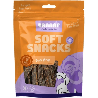 Afbeelding van 10x Braaaf Reepjes Eend 85 gr