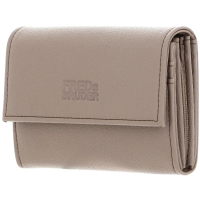 Afbeelding van FREDsBRUDER Leren Portemonnee Bestie Wallet With Lock Powder Taupe