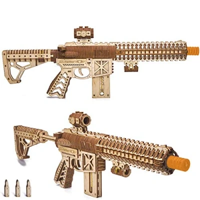 Afbeelding van WoodTrick Modelbouw 3D houten puzzel ‘Assault Gun AR T’ (WDTK057) 496 stuks Geen lijm noch verf nodig!
