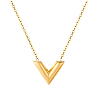 Afbeelding van Marama Ketting Amor Goud nikkelvrij gold plated verstelbaar damesketting sieraden hartje liefde