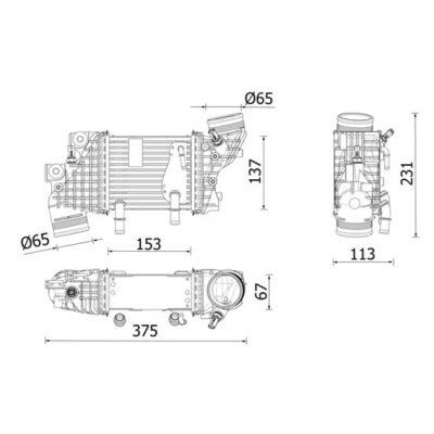 Afbeelding van Mahle Original Interkoeler CI 663 000P