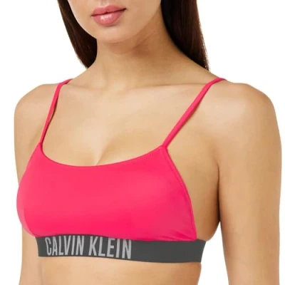 Afbeelding van Calvin Klein Swimwear Bikinitop, Dames, Maat: Large, Signal red