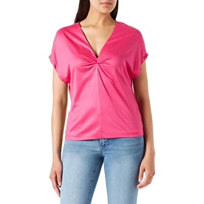 Afbeelding van s.Oliver Black Label Tshirt print, Dames, Maat: 40, Fuchsia