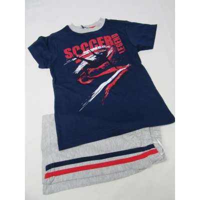 Afbeelding van Dirkje Zomer pyjama Jongen Marine /grijst Sogger legend 5 jaar 110