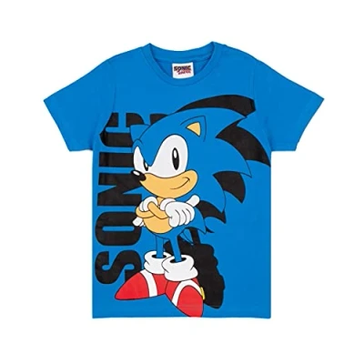 Afbeelding van Sonic The Hedgehog T shirt Jongens Blue Supersonic Game Kids Top 5 6 jaar
