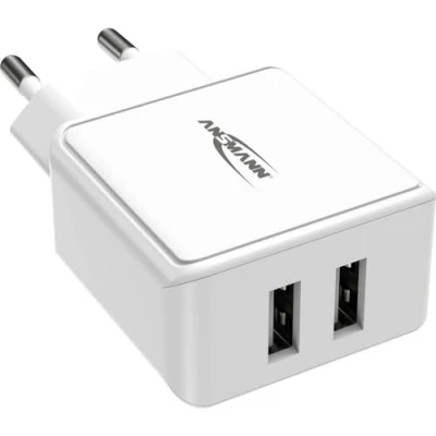 Afbeelding van Ansmann HomeCharger HC212 USB oplader 12 W Thuis Uitgangsstroom (max.) 2400 mA Aantal uitgangen: 2 x 2.0 bus A
