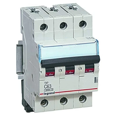 Afbeelding van Legrand installatieautomaat tx3 3p b32a 6000a 3modules 403405