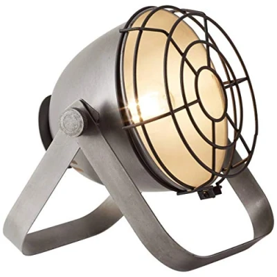Afbeelding van BRILLIANT lamp Bo tafellamp rooster gebrand staal 1x A60, E27, 40W, geschikt voor normale lampen (niet inbegrepen) Schaal A ++ tot E Met snoerschakelaar