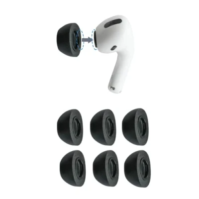 Afbeelding van Comply Foam Apple AirPods Pro 2.0 oordopjes Tips. Comfortabel. Klikken op. Blijft zitten. Ruisonderdrukking. Past in oplaadcase (groot, 3 paar)