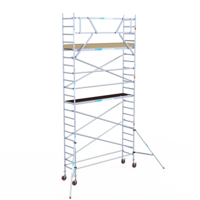 Afbeelding van Euroscaffold Rolsteiger Budget Schoren L305xB75 7.20m werkhoogte Carbon platformen