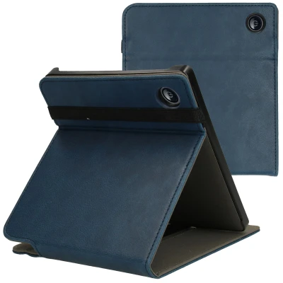 Afbeelding van Kobo Libra 2 Hoes: iMoshion Stand Flipcase Donkerblauw Kunstleder E Reader Hoezen