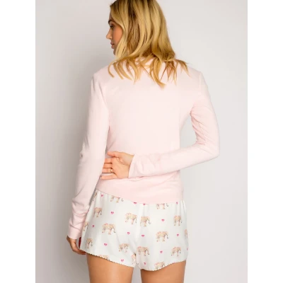 Afbeelding van PJ Salvage LOVE YOU A TON Pyjamabroek, Dames, Maat: Large, Off white