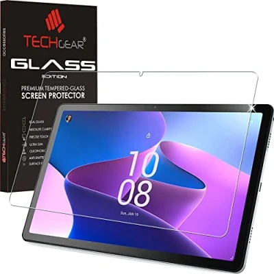 Afbeelding van TECHGEAR GLASS Edition Screen Protector past op Lenovo Tab M10 3e generatie 2022 (10,1 inch) TB328 / TB328FU TB328XU, echte schermbeschermer van gehard glas [9H] [HD helderheid] [krasbestendig]
