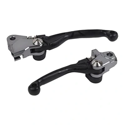 Afbeelding van Polisport Set Klapbare Hendels Suzuki RMZ250 2007 2023 RMZ450 2005 Zwart
