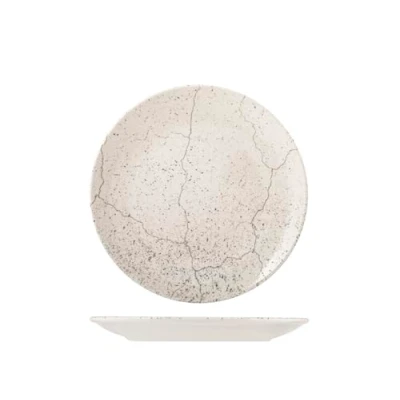 Afbeelding van H&amp;h set 6 piatti piani stone in porcellana cm 27