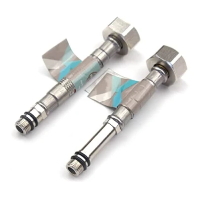 Afbeelding van Xcel Home 2 x M10 x1/2 flexibele kraanconnectoren 10 lengtes paar BSP keuken/wastafel monobloc mixer Flexi pijpstaarten gevlochten roestvrij staal (100 mm)