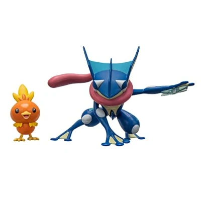Afbeelding van Pokémon POKEMON Battle Figure 2 Pack met 4,5 Inch Greninja en Torchic Figures Accessoire Amazon Exclusive