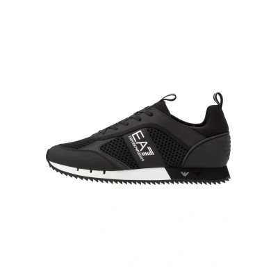Afbeelding van Emporio Armani EA7 B&amp;M Hardloopsneakers Van Mesh, Zwart Maat 43