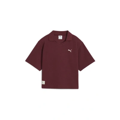 Afbeelding van Puma Poloshirt, Dames, Maat: Large, Ruby shimmer