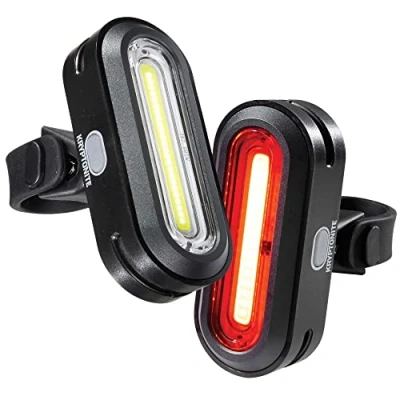 Afbeelding van Kryptonite Avenue F 150 / R 75 Verlichtingset LED Accu Zwart