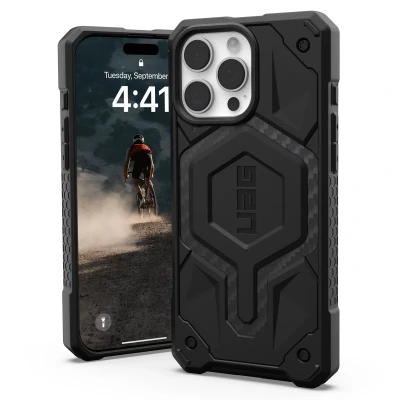 Afbeelding van Apple iPhone 16 Pro Max MagSafe Hoesje Kunststof UAG Hardcase/Backcover Zwart Telefoonhoesje Shockproof/Valbescherming
