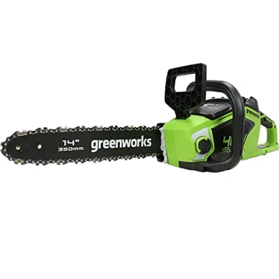 Afbeelding van Greenworks 40V Kettingzaag 1,5 kW Zonder Accu en Lader 3/8 inch 35 cm 3,24 kg Li Ion Geschikt voor het zagen van Kleinere Bomen Groen