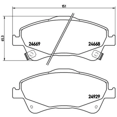 Afbeelding van Brembo Remblokset P 83 109