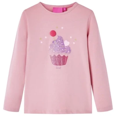 Afbeelding van Kindershirt met lange mouwen ijsjesprint 104 lichtroze