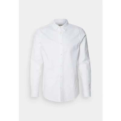 Afbeelding van Scotch &amp; Soda Heren Core Oxford Solid Shirt, wit 0006, S