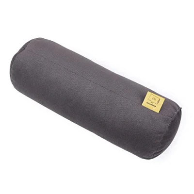 Afbeelding van GM Halskussen, cilindrisch, voor nek, rug en benen, 40 x 15 cm, gemaakt in ItaliÔ, met bekleding van water vlekbestendige stof, bruin