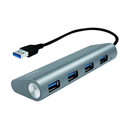 Afbeelding van USB3.0, 4 port hub, with aluminum casing