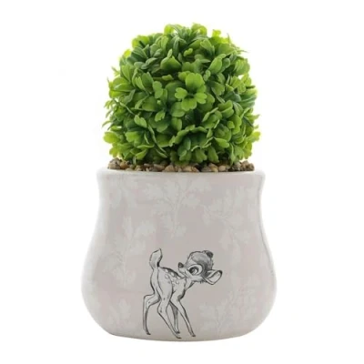 Afbeelding van Home Forest Friends Bambi Keramische plantenbak met kunstplant