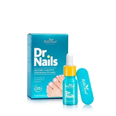 Afbeelding van Belle Azul Dr. Schimmelnagelbehandeling &amp; wittere nagels met antibacteriële tea tree olie, arganolie en vitamine E, 10 ml