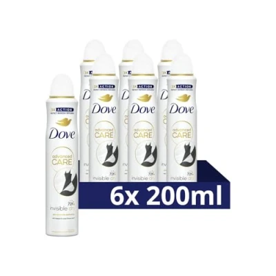Afbeelding van 6x Dove Deodorant Spray Invisible Dry 200 ml