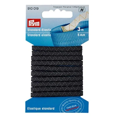 Afbeelding van Standaard Elastiek 5mm Zwart 3 meter