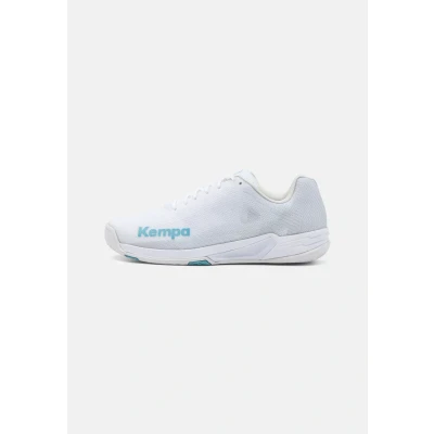 Afbeelding van Kempa WING 2.0 Handbalschoenen, Dames, Maat: 39, White/aqua Textiel/ synthetisch