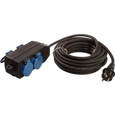 Afbeelding van AS Schwabe 60673 Stroom Verlengkabel Zwart 5 m