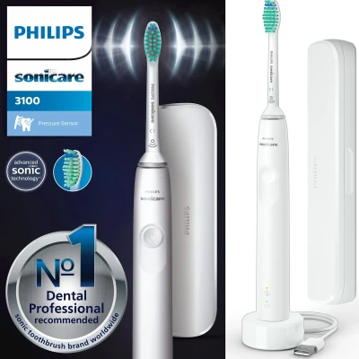 Afbeelding van Philips Sonicare HX3673/13 3100 Series Elektrische tandenborstel, Maat: One Size, Weiss
