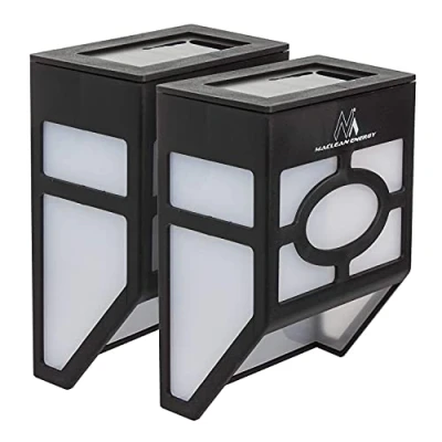 Afbeelding van Maclean 2 Stuks van Tuinlamp LED lamp Wandlamp Solar Garden Light