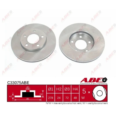 Afbeelding van ABE Remschijven C33075ABE