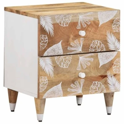 Afbeelding van vidaXL Nachtkastje 40x33,5x46 cm massief mangohout