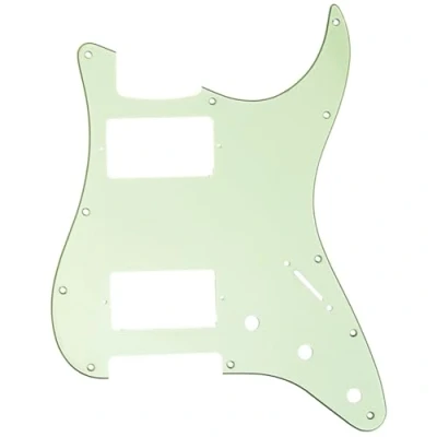 Afbeelding van Musiclily Pro HH 11 Schroefgaten Strat Gitaar Slagplaat voor Fender American/Mexican Standard Stratocaster Moderne Stijl, 3 laags Mintgroen