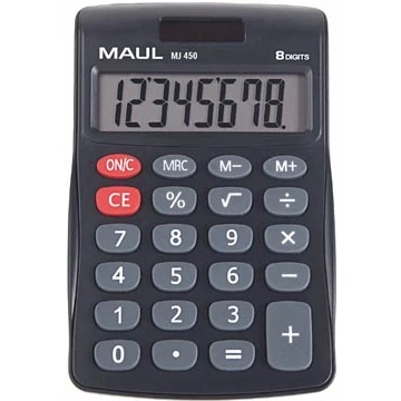 Afbeelding van MAUL bureaurekenmachine MJ 450, junior, zwart