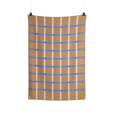 Afbeelding van Røros Tweed Knut plaid van lamswol 200 x 135 cm Zand