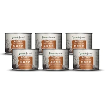 Afbeelding van Venandi Premium Kattenvoer, natvoer, rund en kalkoen, graanvrij met extra vlees, 6 x 200 g (6 stuks)