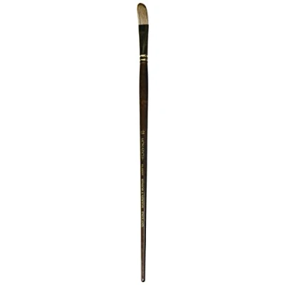 Afbeelding van Winsor &amp; Newton 5504012 Monarch professioneel synthetisch haar penseel voor olieverf of acrylverf Kattentong Nr.12,
