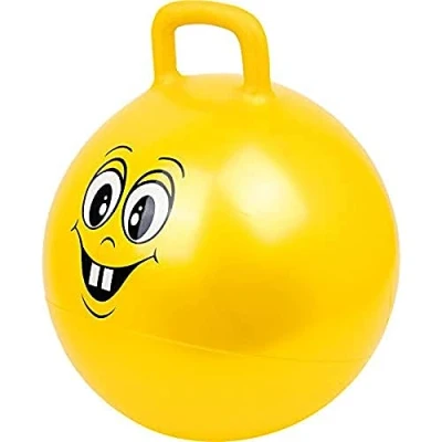 Afbeelding van Small Foot Skippybal smiley geel 45 cm