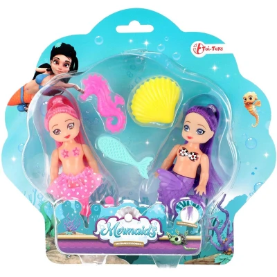 Afbeelding van Toi Toys Mermaids Zeemeerminpop met Accessoires, 12cm