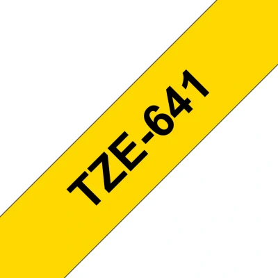 Afbeelding van Brother compatible TZe 641 tape zwart op geel 18 mm x 8 m